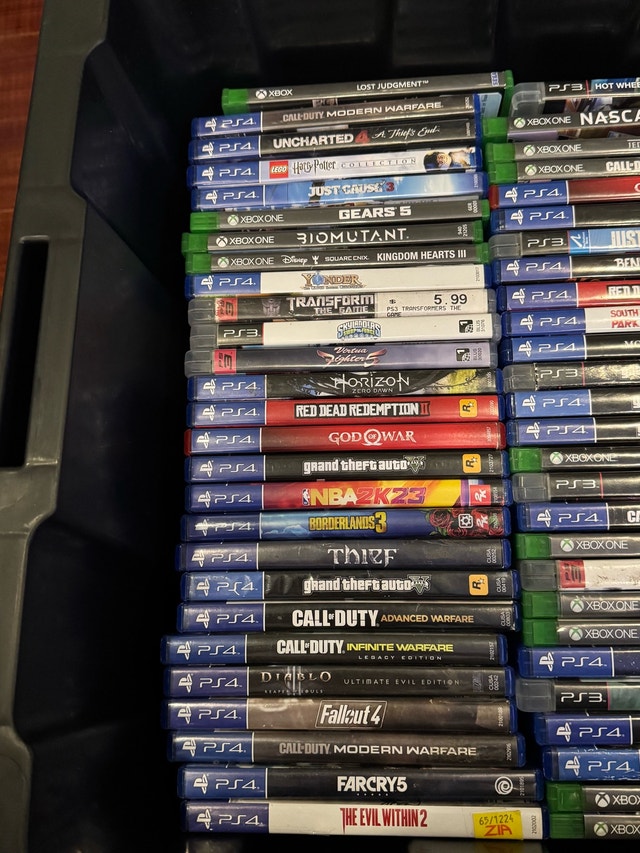 Various Used Video Games for PlayStation, Wii, Xbox