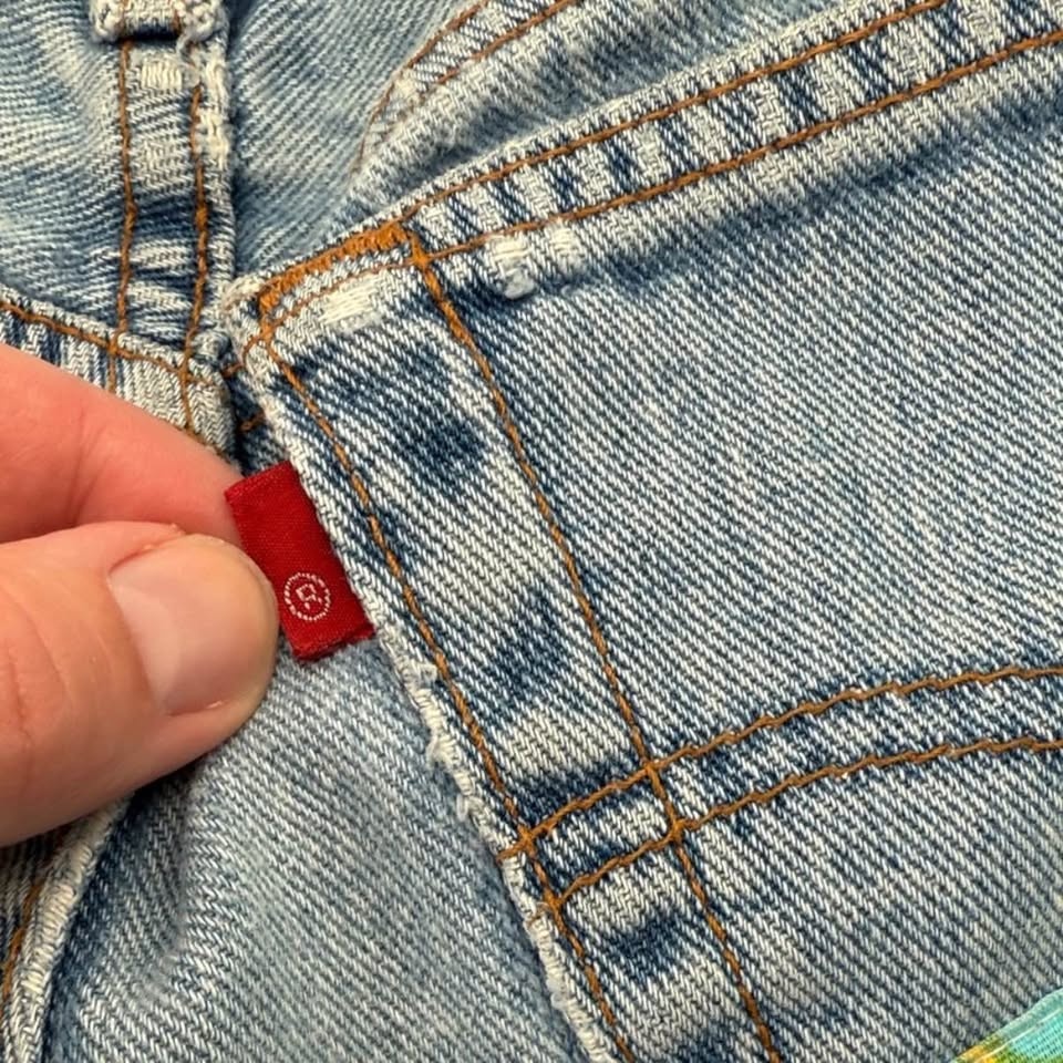 Vintage Levi's Blue Jean Shorts with Disney Patches - size 2 - photo 5