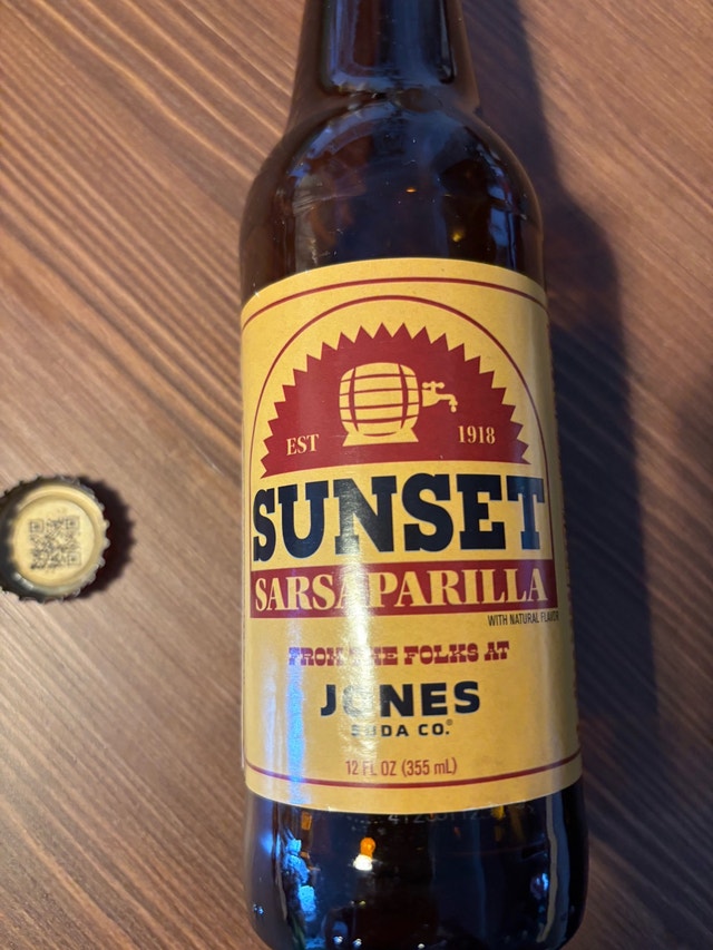 Jones Soda Fallout Sunset Sarsaparilla - EMPTY Bottle - photo 3
