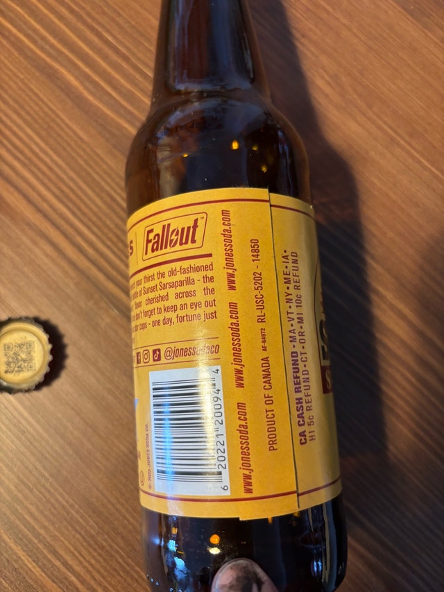 Jones Soda Fallout Sunset Sarsaparilla - EMPTY Bottle - photo 4