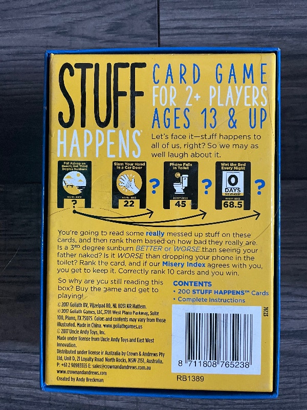 Punderdome SOLD Stuff Happens (aka S*** Happens) Board Game - photo 3