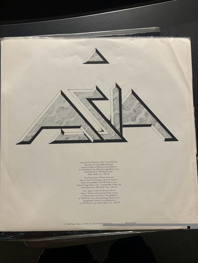 Asia - Self-Titled LP - Vinyl Record - photo 4