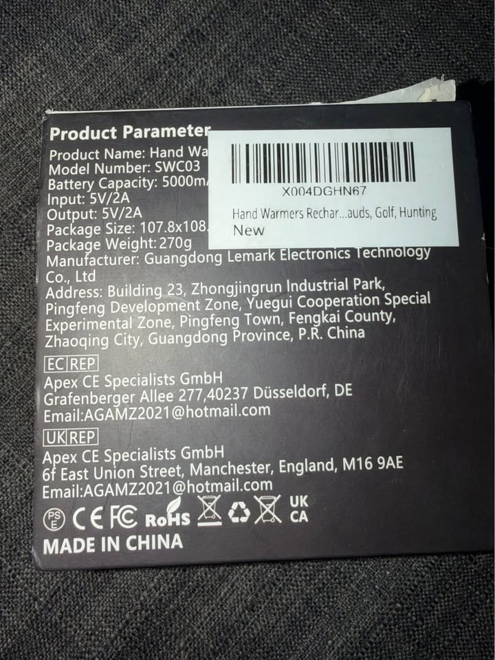 Rechargeable Hand Warmers SWC03 5000mAh - photo 2