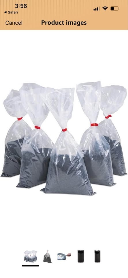 🥕 Silica Sand Bags (Black, 25 pounds) - photo 3