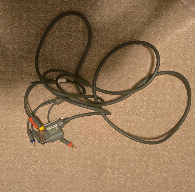 Xbox 360 Component HDTV Video & RCA Stereo AV Cable Cord