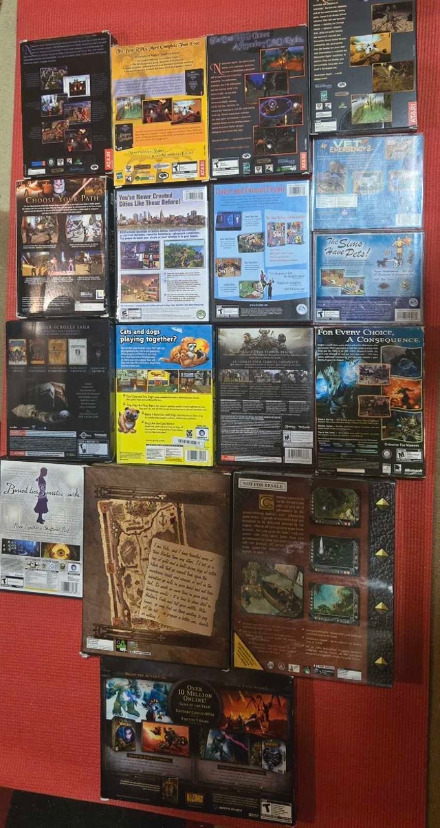 PC Games - Myst IV, Fable, Elder Scrolls, Sims, Star Wars, WoW, - photo 2