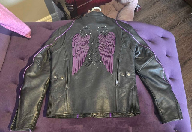 Women Purple Motorcycle Jackets