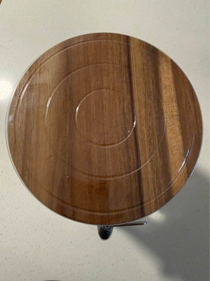 New Two-Tier Glass Beverage Dispenser with Wood Lid - photo 5