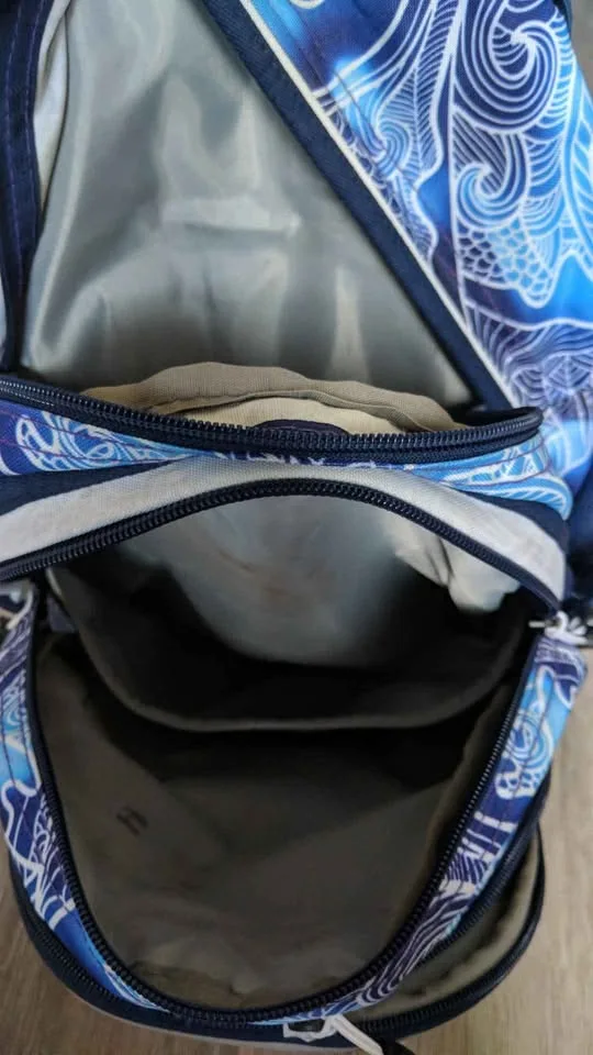 High Sierra Backpack for School or Hiking Blue Tribal Design image indicator(2)