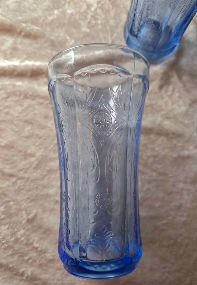 4 Vintage Indiana Glass Recollection Blue Tumblers (Set of 4) - photo 5