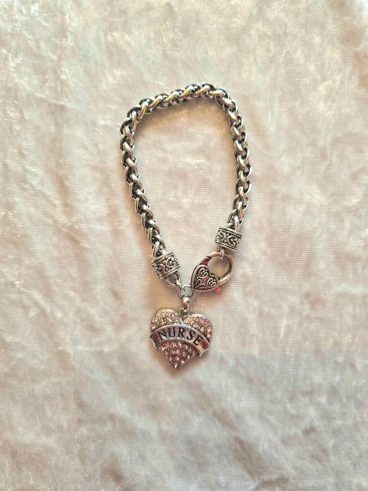 Bracelet Nurse Charm Pink crystal - photo 2