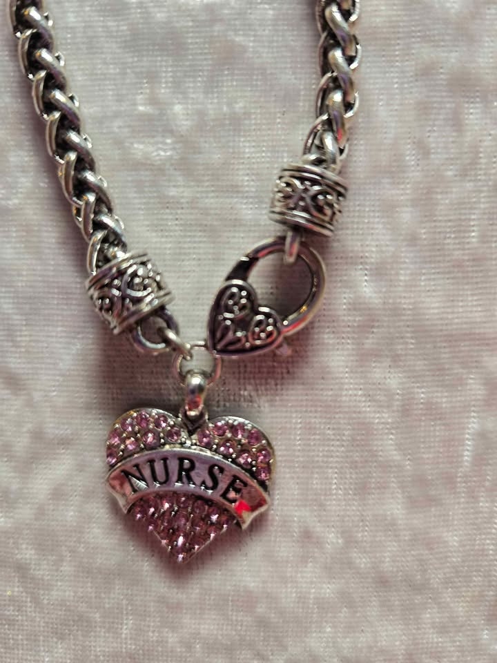 Bracelet Nurse Charm Pink crystal - photo 3