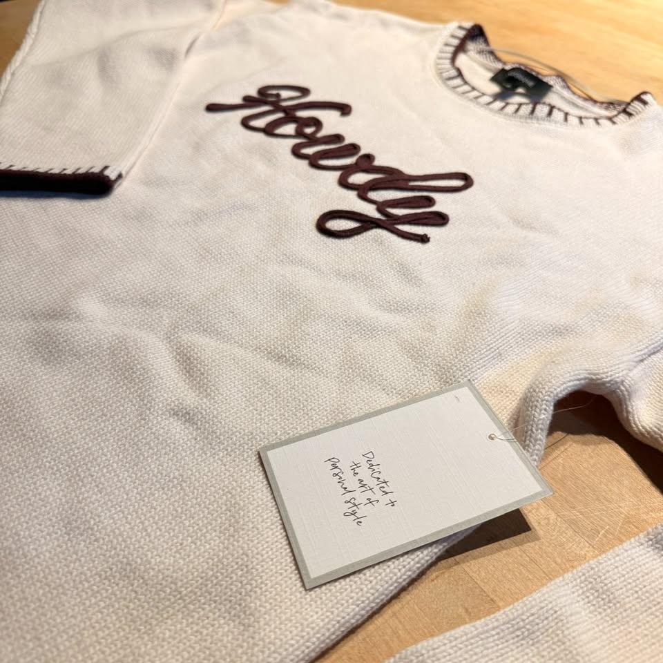 Calligraphie Anthropologie "Howdy" Sweater - NWT - Small - photo 4