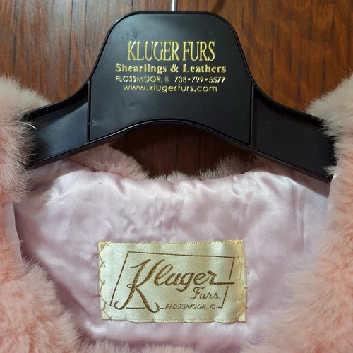 Kluger Furs Children's Pink Rex Rabbit Fur Vest - photo 2