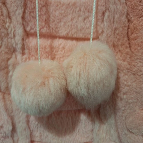 Kluger Furs Children's Pink Rex Rabbit Fur Vest - photo 3