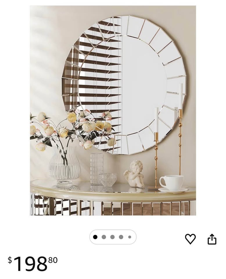 Modern Round Wall Mirror - photo 2