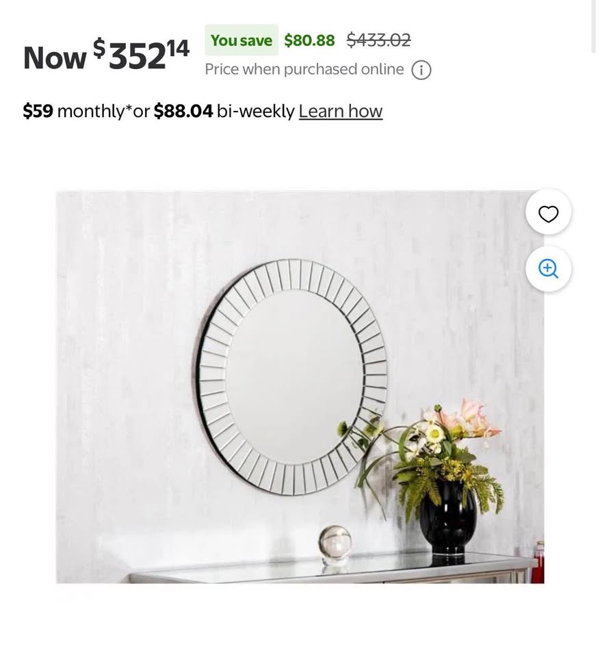 Modern Round Wall Mirror - photo 3