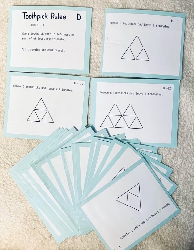 Math Toothpick Geometry for Problem Solving (Ages 4+) - photo 5