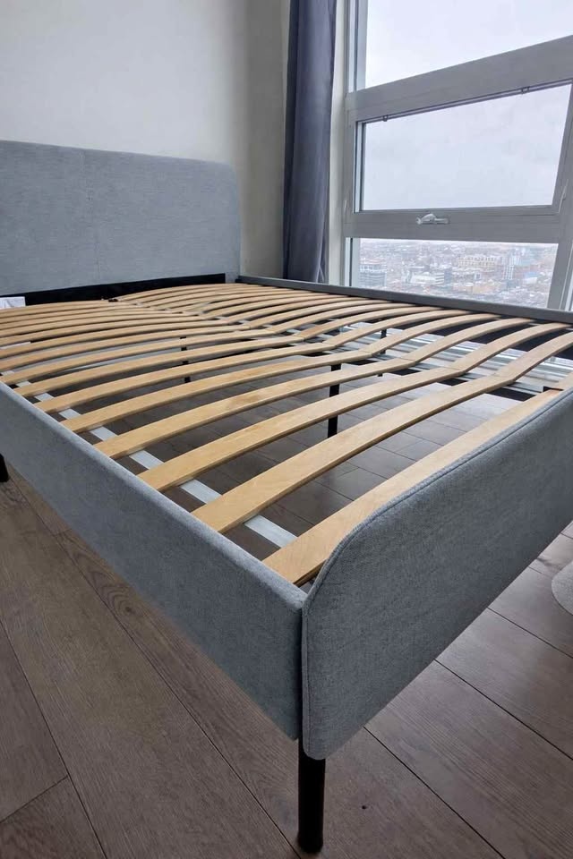 IKEA SLÄTTUM Queen Upholstered Bed Frame