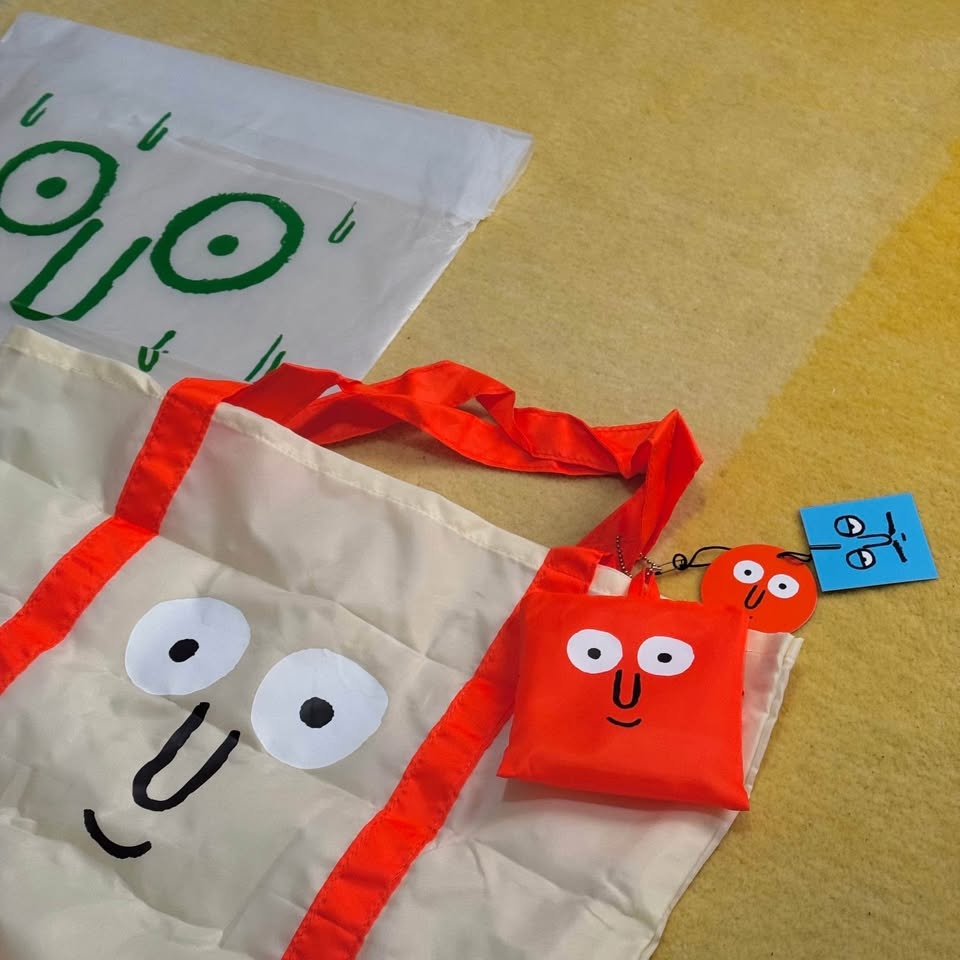 Packable Tote Bag from Korea - Jean Jullien NouNou - photo 2