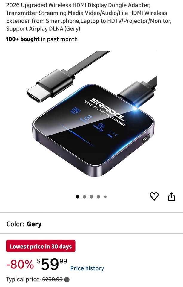 (New) Wireless HDMI Display Dongle Adapter