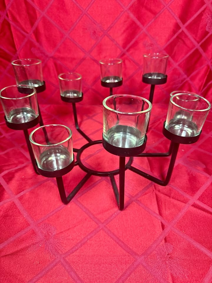 Bowring Black Metal 9-Votive Candle Holder