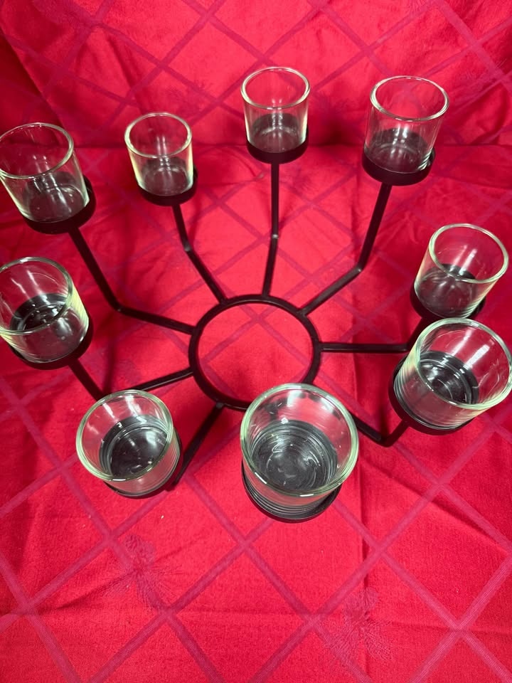 Bowring Black Metal 9-Votive Candle Holder - photo 2