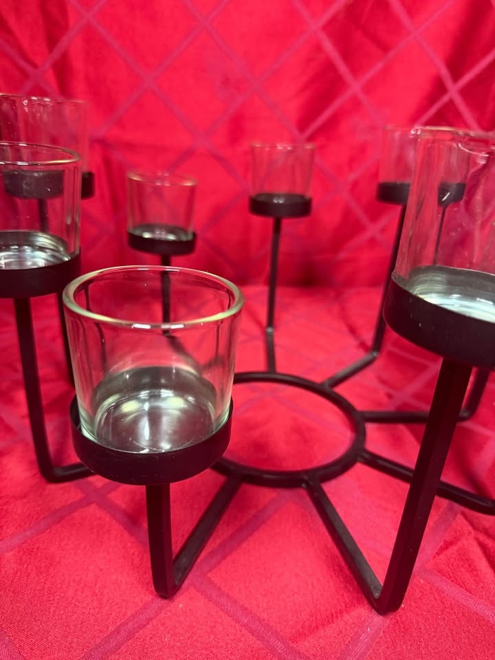 Bowring Black Metal 9-Votive Candle Holder - photo 3