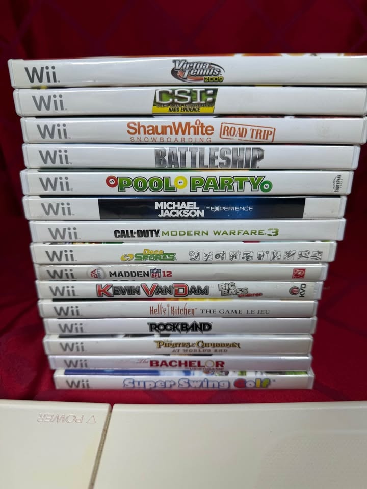 Wii Fit Balance Board + 15 Wii Games Lot - photo 2
