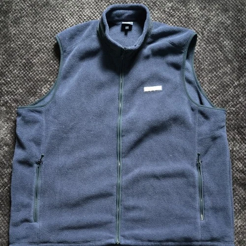 Vineyard Vines Men's XXL Navy Blue Fleece Vest Whale Logo