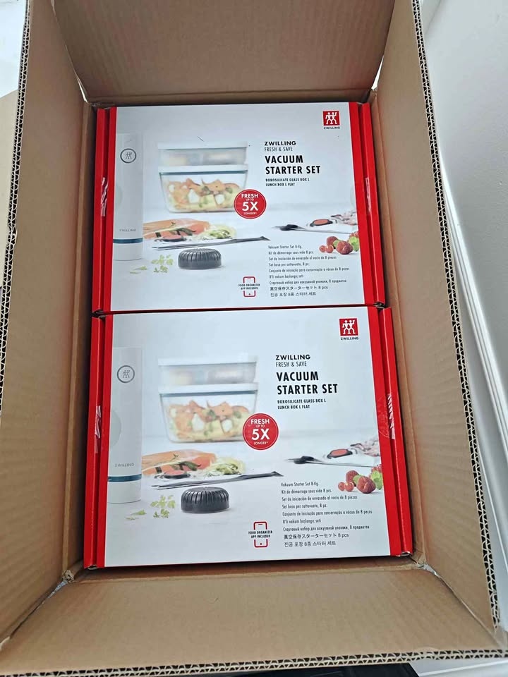 Zwilling Fresh & Save Glass Vacuum Starter Set 8 Piece