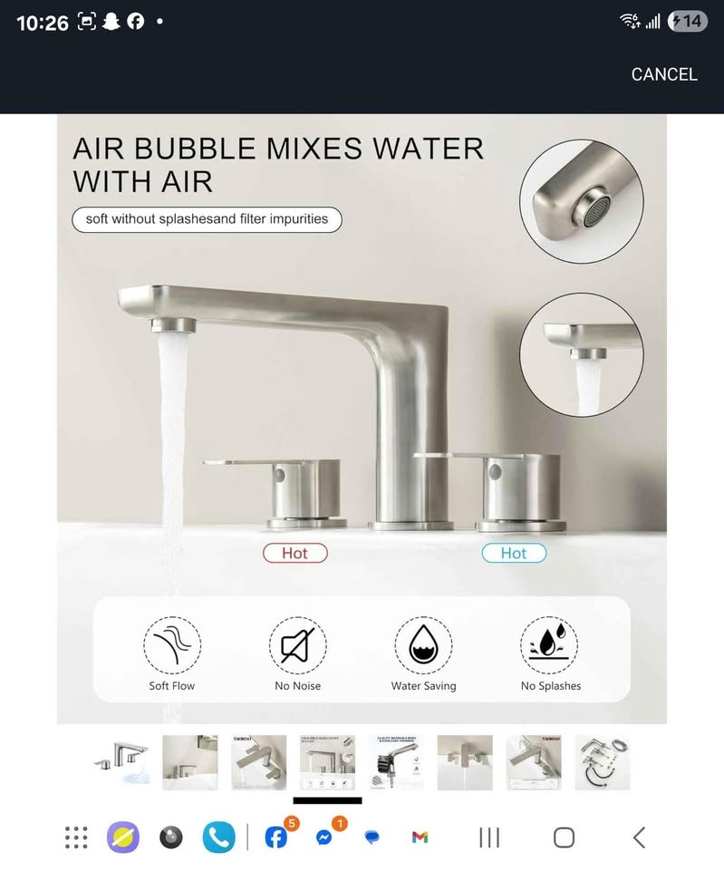 Deck Mount Tub Faucet Brushed Nickel Roman Tub Faucet 2 Handles - photo 4