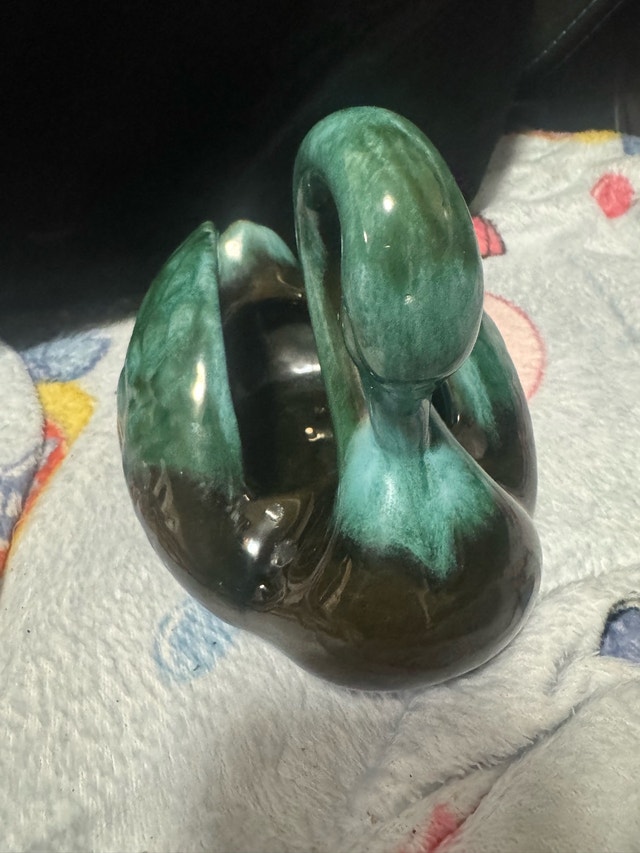 Mountain Pottery Swan Planter