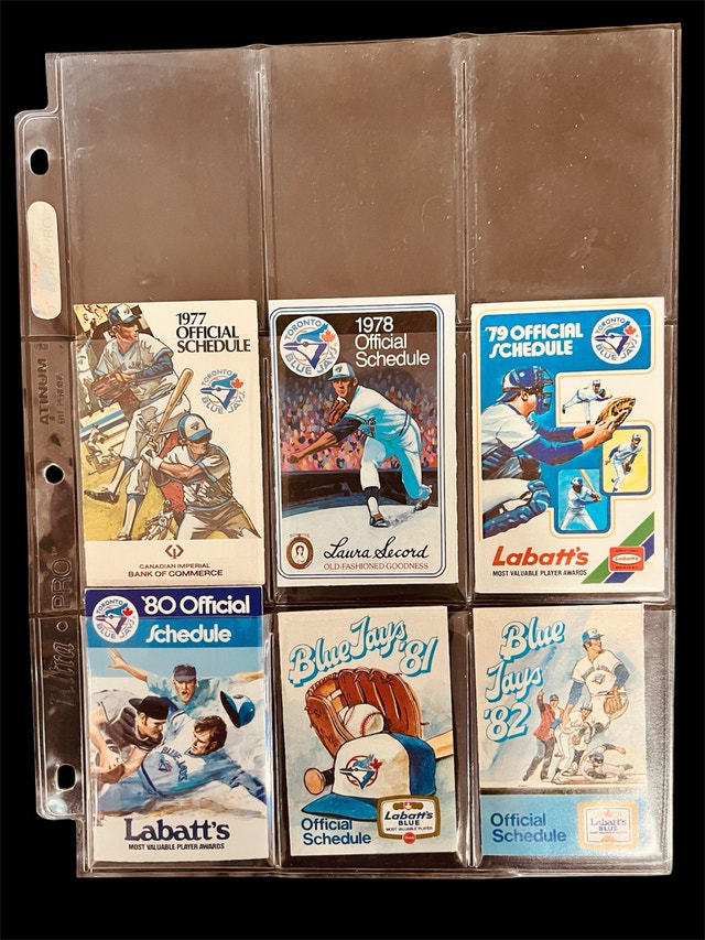 Toronto Blue Jays Pocket Schedule Set (1977-2020)