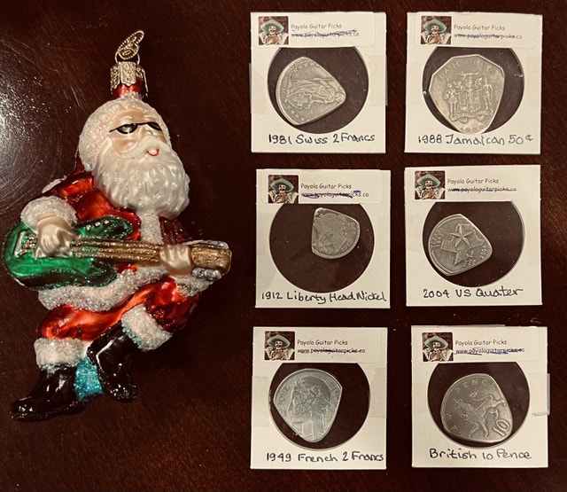 Guitar Picks Made From Coins