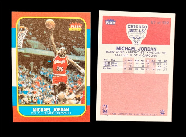 1986 Michael Jordan Rookie Card !REPRINT!