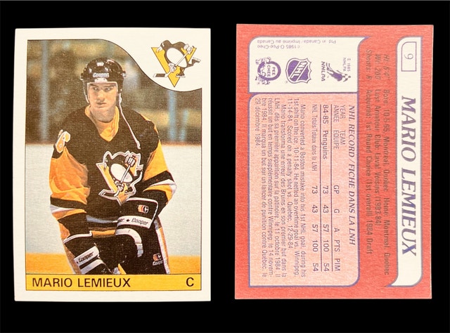 Mario Lemieux NHL Pittsburgh Penguins Rookie Card (REPRINT)