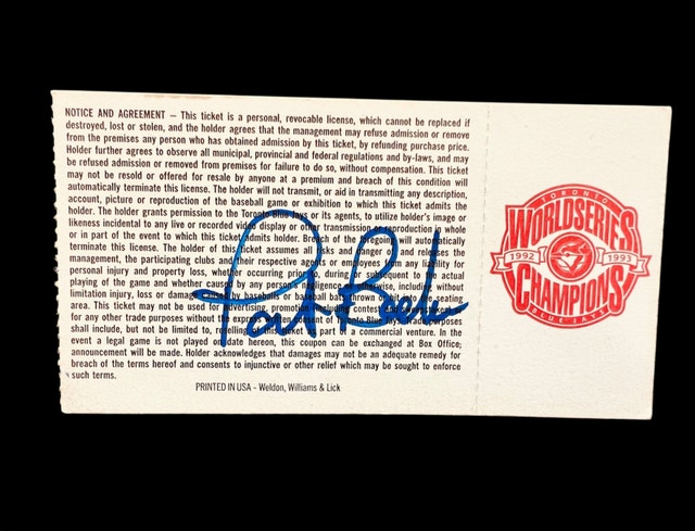 Toronto Blue Jays Pat Borders Autograph - photo 2