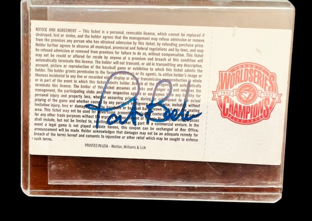 Toronto Blue Jays Pat Borders Autograph - photo 4