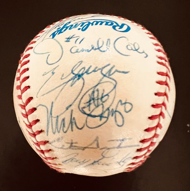 1993 Toronto Blue Jays Autographed World Series Baseball - photo 3