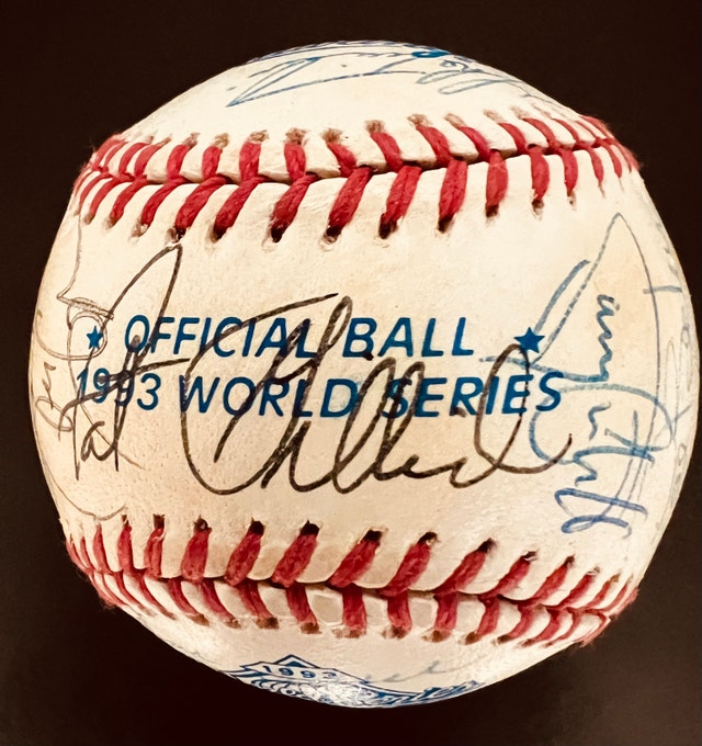 1993 Toronto Blue Jays Autographed World Series Baseball - photo 5