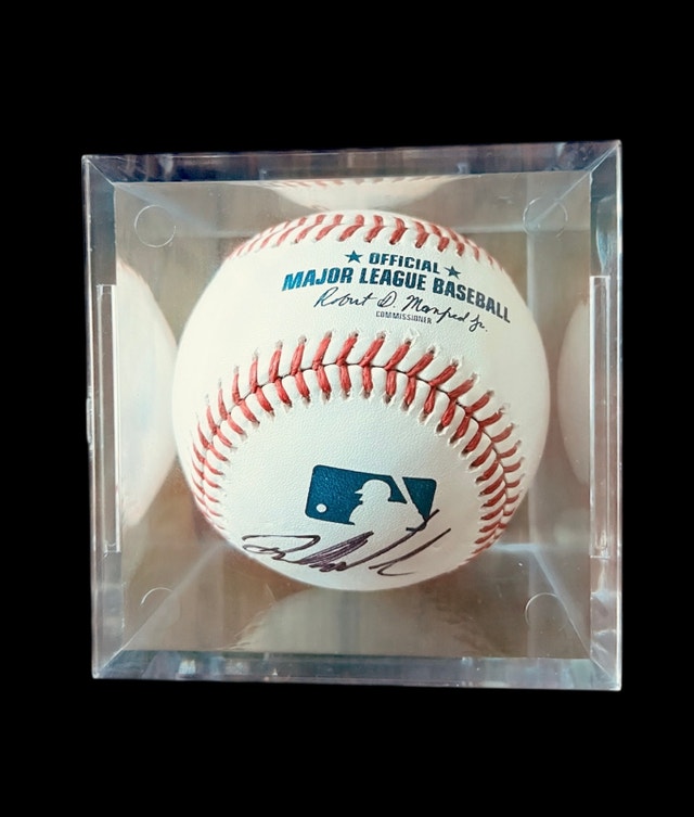 Daulton Varsho Signed Baseball with 2026 Blue Jays Schedule - photo 2