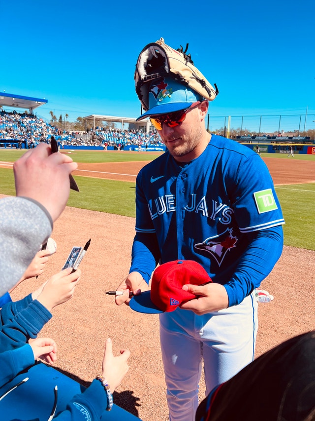 Daulton Varsho Signed Baseball with 2026 Blue Jays Schedule - photo 5