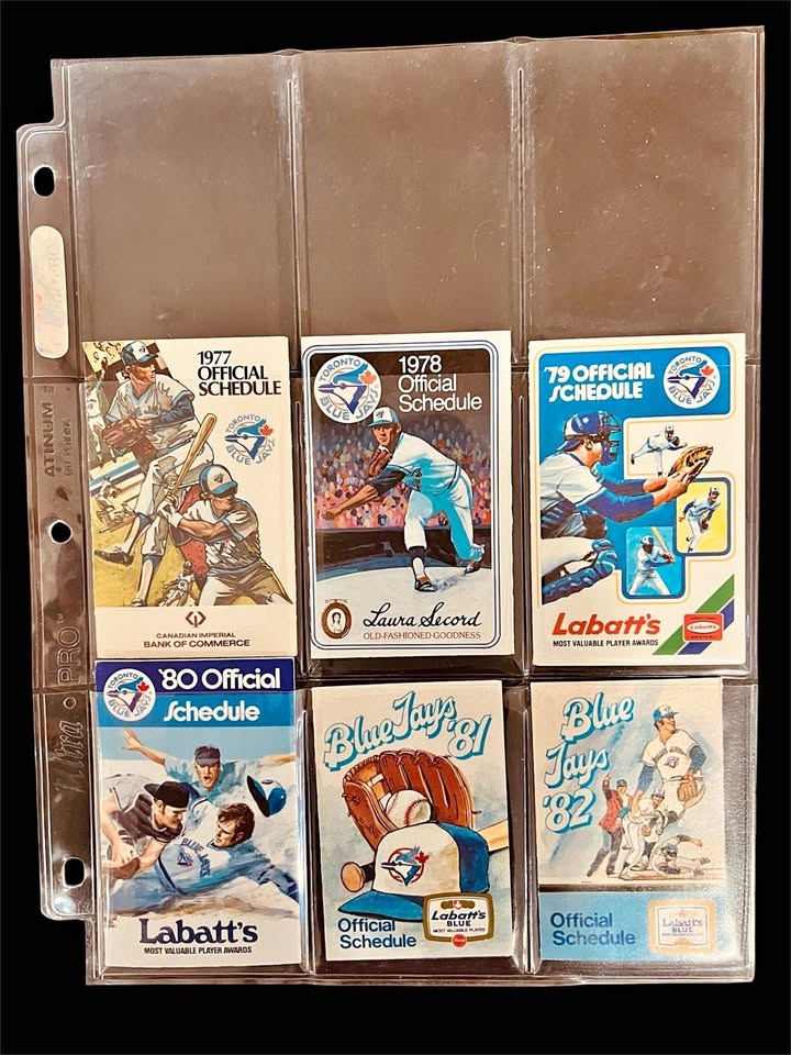 Toronto Blue Jays Pocket Schedule Set (1977-2020)