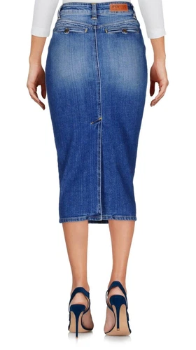 True NYC Denim Midi Skirt - Size 27 - Made in Italy - photo 2