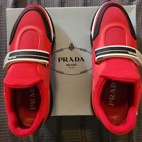 PRADA Sneakers Bike Cloudbust - Red White Black - NEW - US 7 EU - photo 5