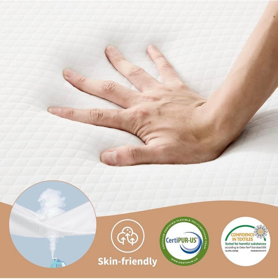 (New) Tri-Fold 4” Memory Foam Mattress (Full Size) - photo 5