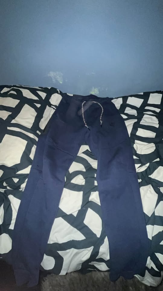 Navy Blue Nike Tech Fleece Tracksuit - Men's Medium - photo 4