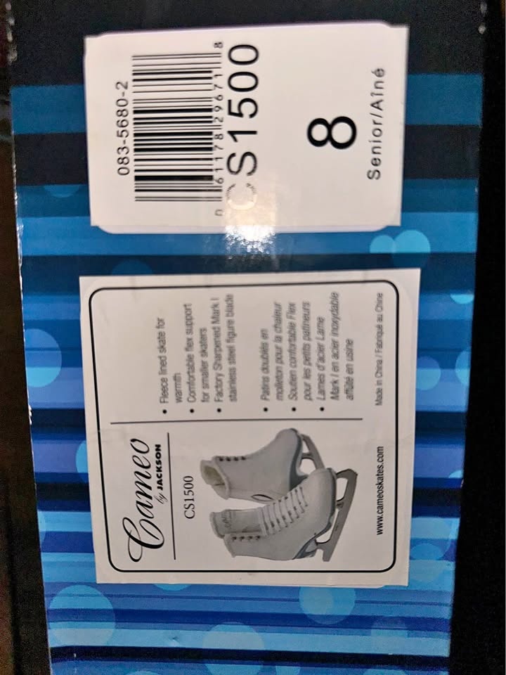 Cameo by Jackson CS1500 Figure Skates Size 8