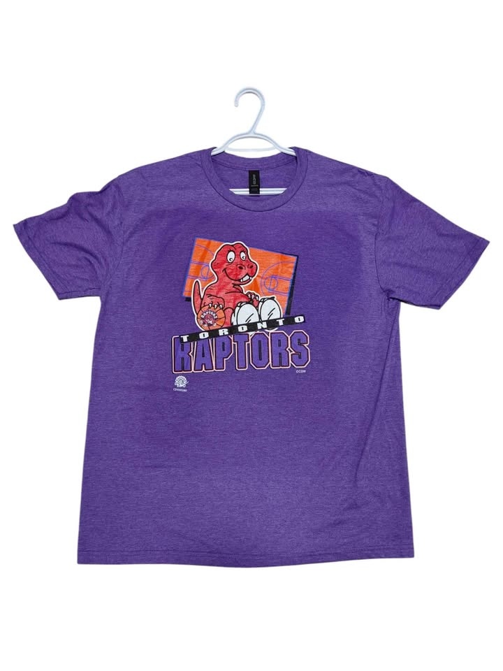 Vintage 1994 Toronto Raptors Baby Raptor Replica T-Shirts x2 - photo 2